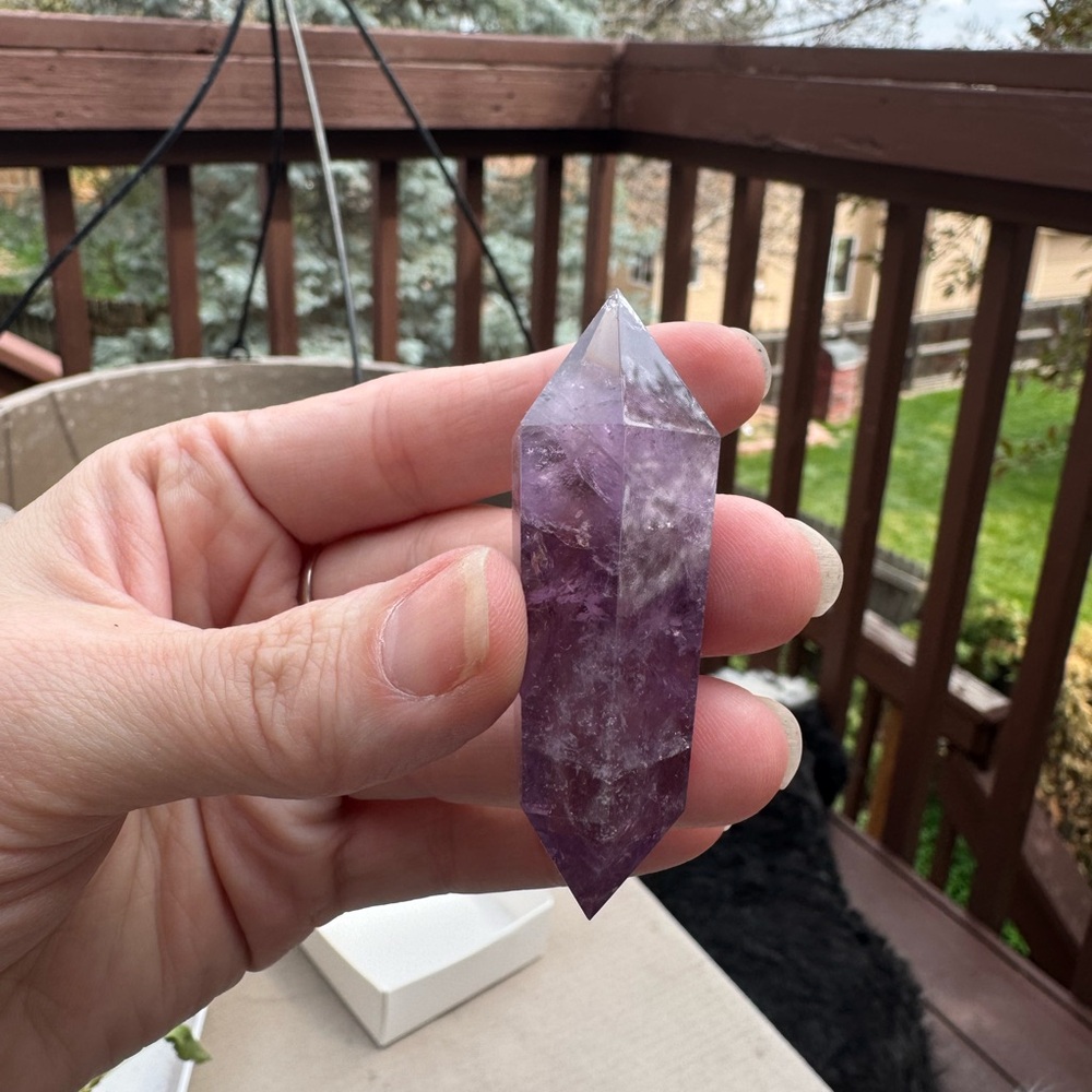 Amethyst vogel wand